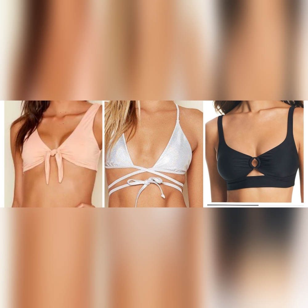Nwt Dippin Daisy And Bar lll Bikini Top Bundle Women Small